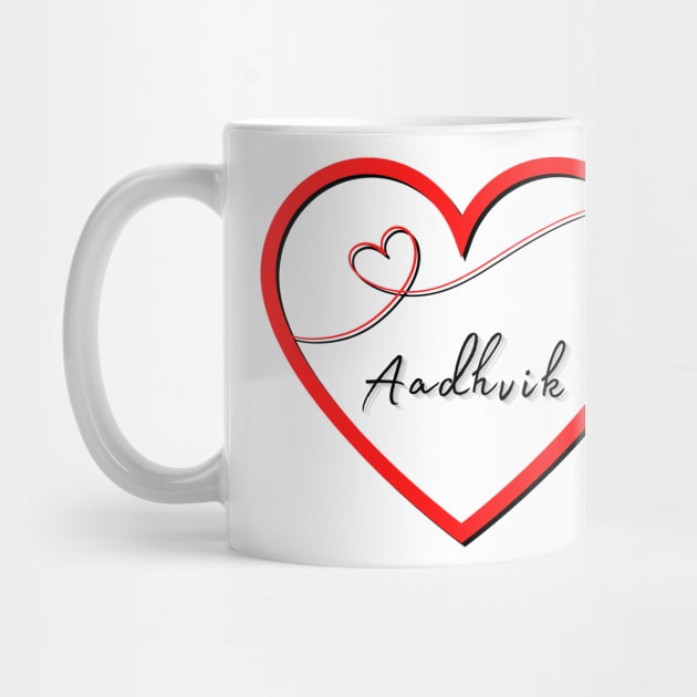 AADHVIK Name in Heart by EmoteYourself